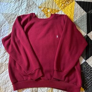 Red Crewneck Sweatshirt